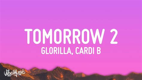 Tomorrow (GloRilla song) " Tomorrow " is a song by American rapper GloRilla. It was released on July 15, 2022 as a single from Collective Music Group 's compilation album Gangsta Art (2022). It was written by the artist with Antonio Anderson Jr and produced by Macaroni Toni. On September 23, 2022, the official remix of the song, titled ... 